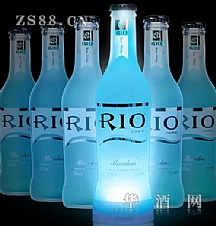 RIO锐澳6瓶装蓝玫瑰味威士忌鸡尾酒（含1瓶发光瓶）
