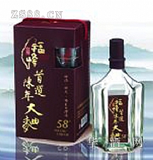 台湾高粱酒首选陈年大曲高粱酒58度六角瓶660ml